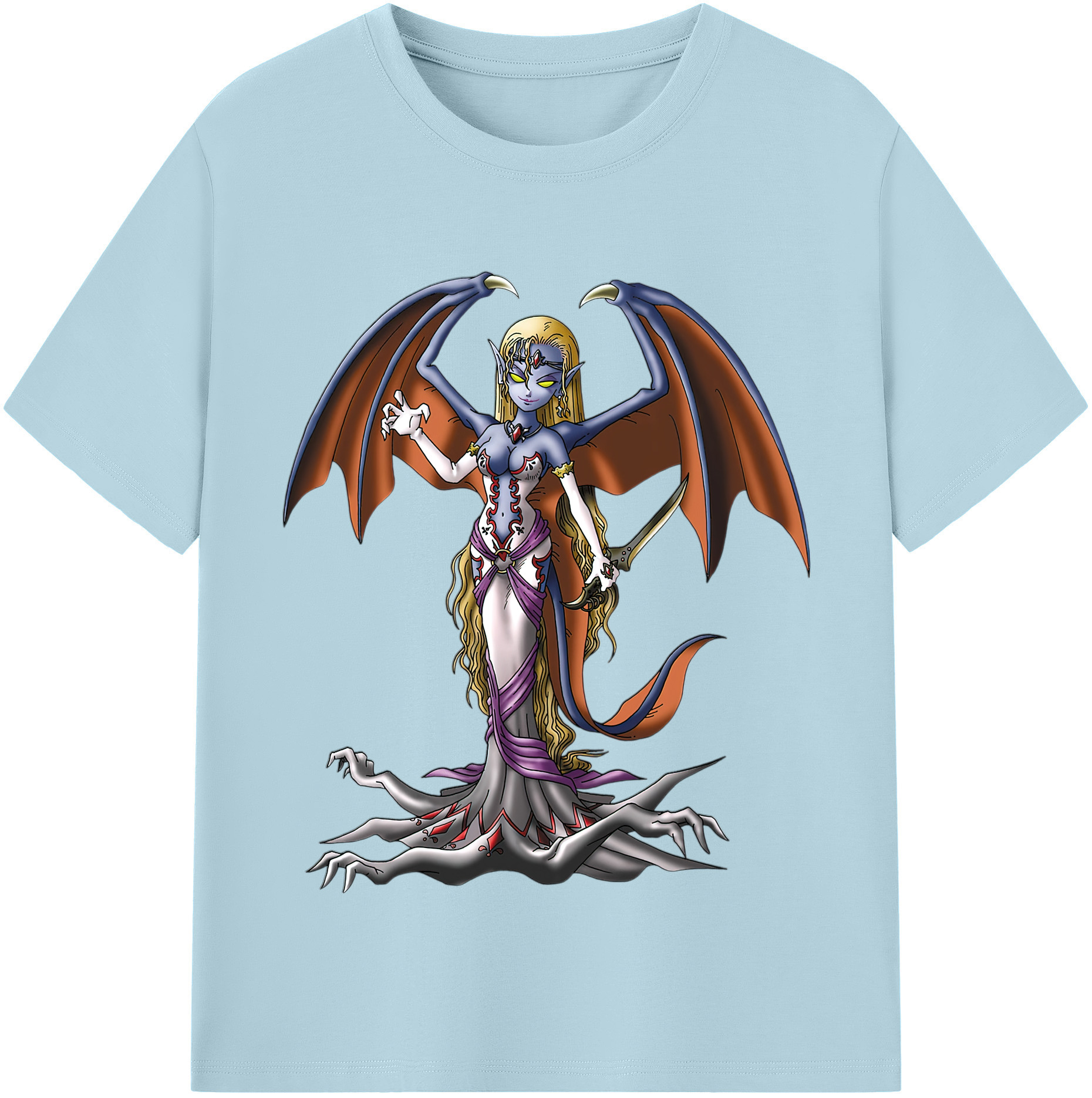 （画像用） ドラゴンクエスト Doragon Kuesuto Dragon Quest 綿100％半袖Tシャツ（フロントプリント）